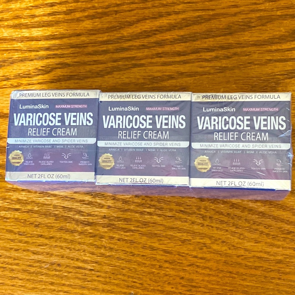 LuminaSkin Varicose Vein Relief Cream 3Pack